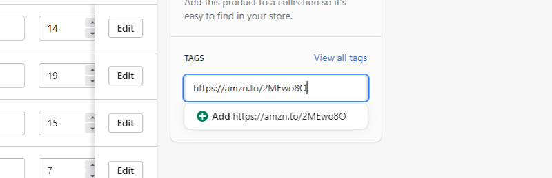 Add Amazon affiliate product to Shopify Store - Step 4